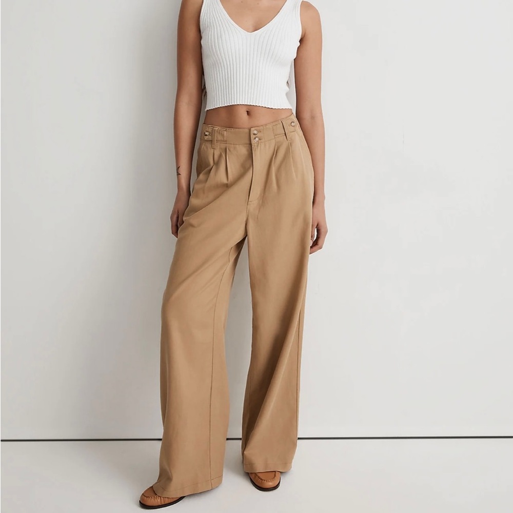 Madewell petite Harlow wide leg pants